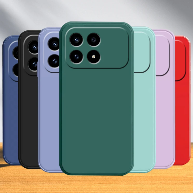 Para Poco F8 Pro funda Poco F8 Ultra Capas silicona líquida a prueba de golpes parachoques trasero TPU Fundas suaves Xiaomi Poco F8 Pro Ultra - imagen 2