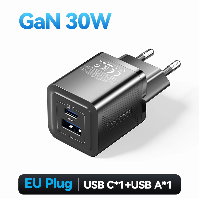 30W GaN Negro