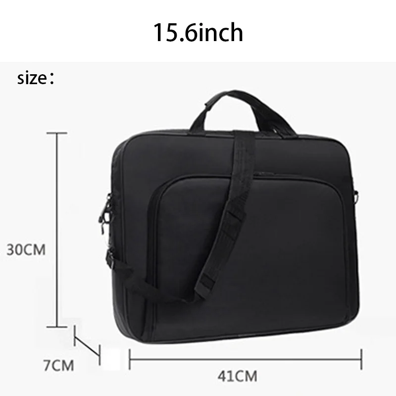 Bolso para ordenador portátil de oficina de negocios de 15,6/17 pulgadas, bolso de hombro tipo bandolera de mano de gran capacidad para hombres, maletín ejecutivo, gran oferta - imagen 4