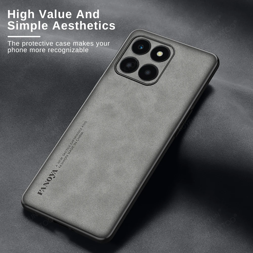 Honer-Funda de piel de oveja para Honor X6a, cubierta de lujo A prueba de golpes, X6a, 4G, Honor X6a, Hono X6, A X 6a - imagen 2