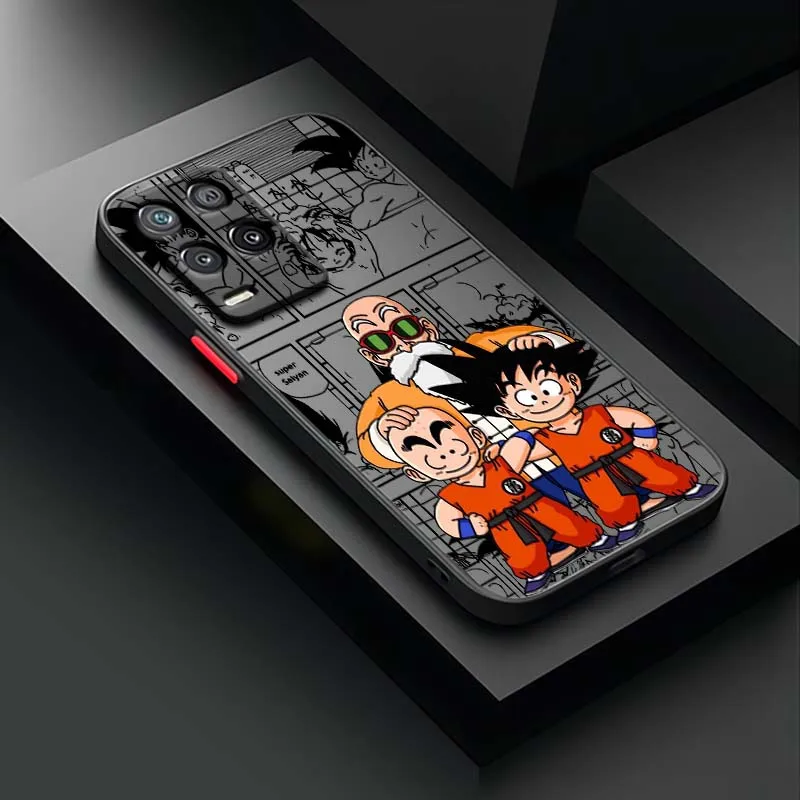 D-Dragon Ball Master Roshi funda para OPPO A96 A78 A74 A72 A58 A53 Reno 10 8 7 6 Lite 5G funda de teléfono translúcida esmerilada - imagen 4