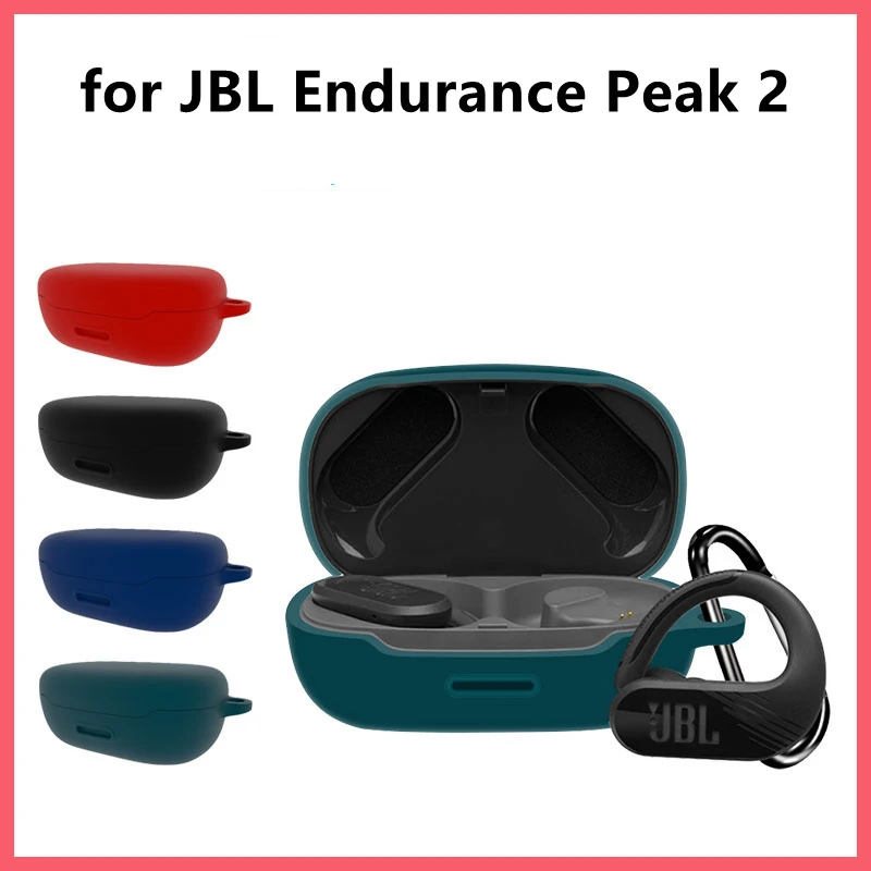 Funda protectora de silicona para JBL Endurance Peak2, con gancho, fundas para auriculares - imagen 2