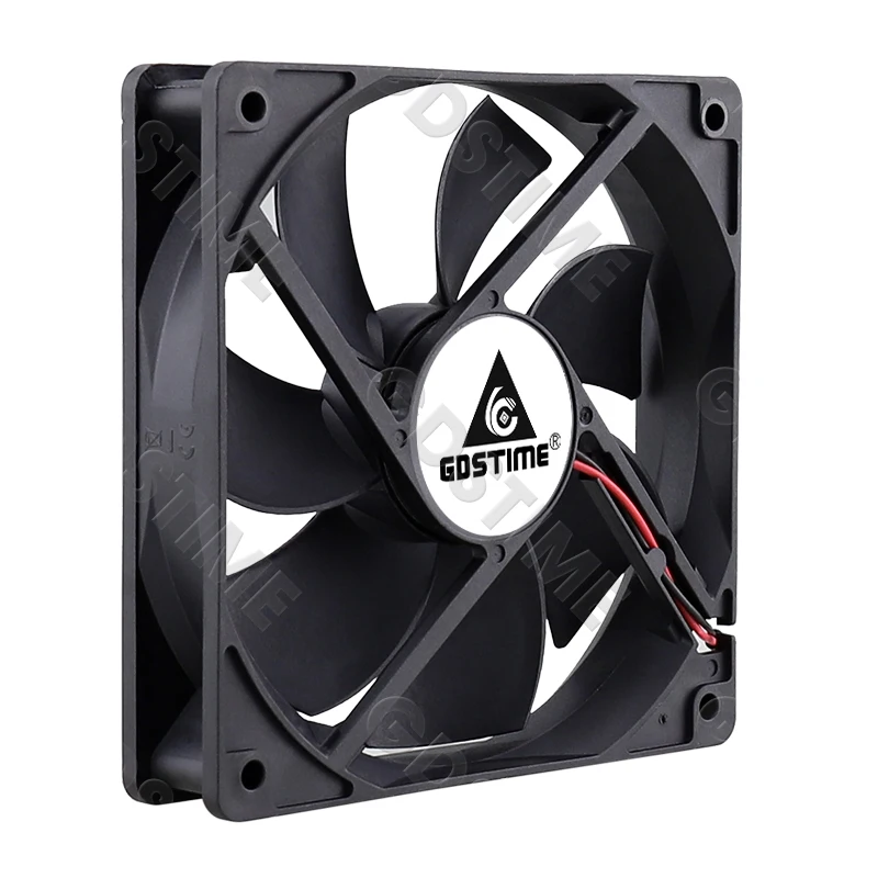 Gdstime-ventilador de 120MM, Enfriador de 24V, 12V, 5V, 120MM x 25MM, ventilador de refrigeración para carcasa de ordenador, ventilador USB de 12CM para ordenador portátil, GPU, CPU, gabinete de refrigeración - imagen 2