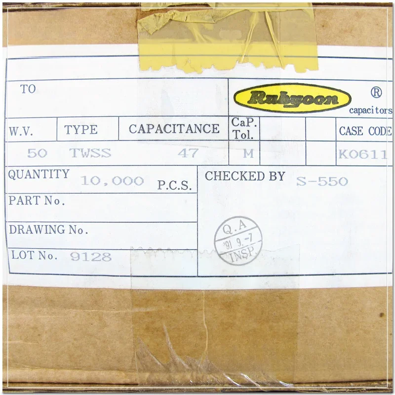 Rubycon-condensador electrolítico, dispositivo TWSS (CEW) azul, 47uF/50V, 6,3x11mm, 10 piezas/100 piezas - imagen 4