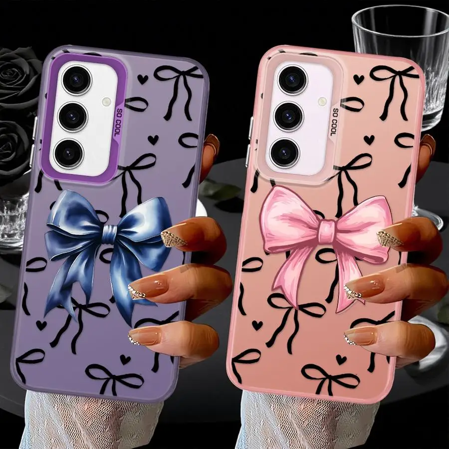 Funda bonita con pajarita para Xiaomi Poco X3 Pro F3 GT X5 X3 NFC C51 C50 F4, funda trasera para teléfono