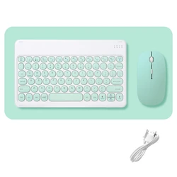 Pack Teclado y Ratón Inalámbrico Bluetooth Redondo Multiidioma
