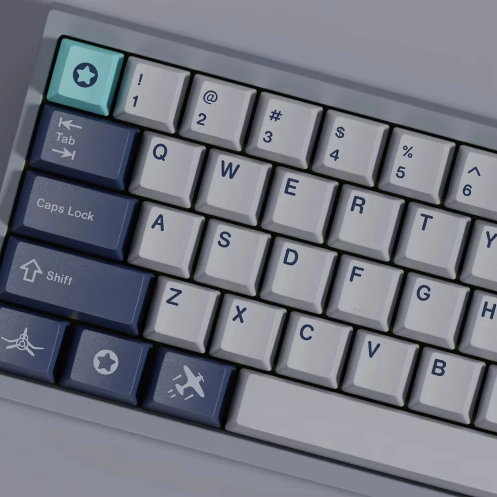 Teclas PBT GMK Pacific, teclas Cherry Profile, sublimación de tinte, teclas clonadas GMK para teclado mecánico MX, Gaming Office 2.75U - imagen 4