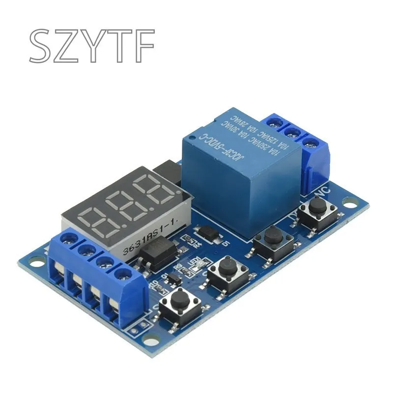 Módulo de relé de 1 canal Desconexión de retardo activa el interruptor de circuito de sincronización de ciclo retardado XY-J02 - imagen 3