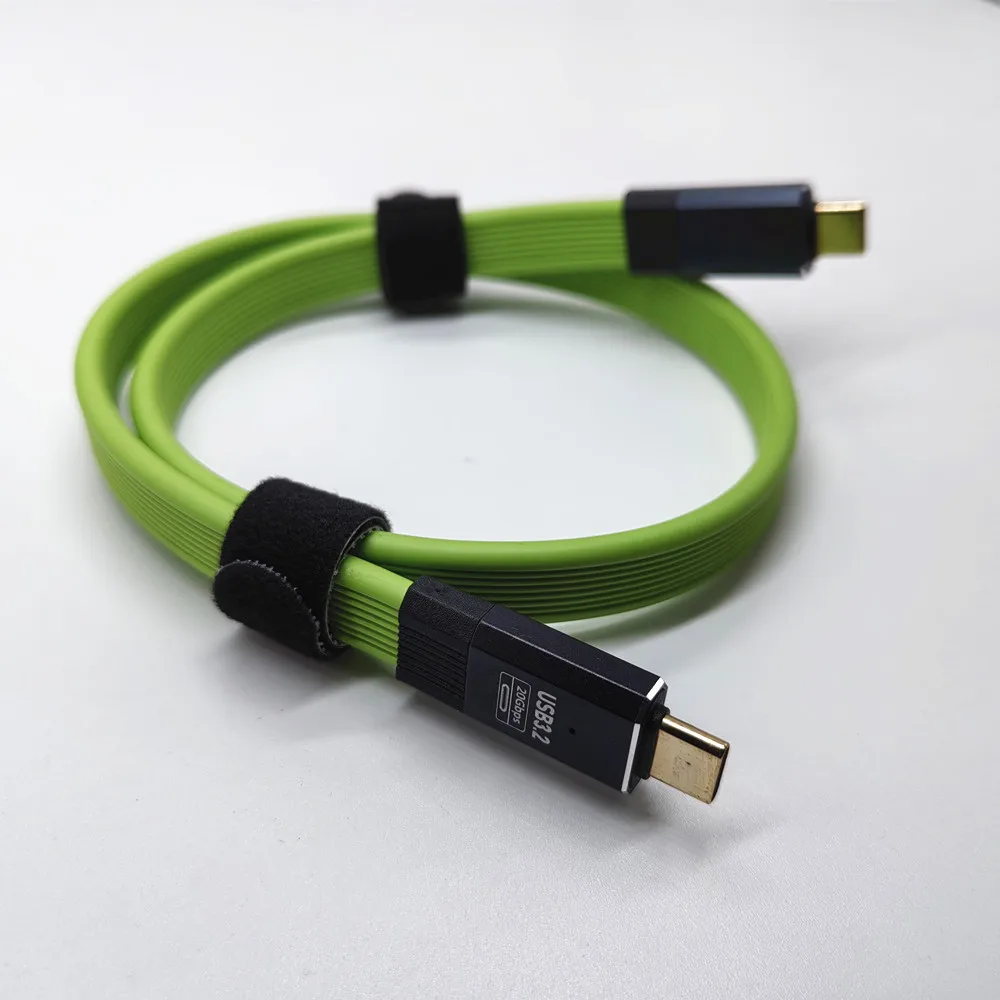 Cable portátil USB 3,2 FPC C a C PD100W carga rápida 8K fundición de pantalla tipo C Cable de datos con todas las funciones para Iphone 15 Samsung