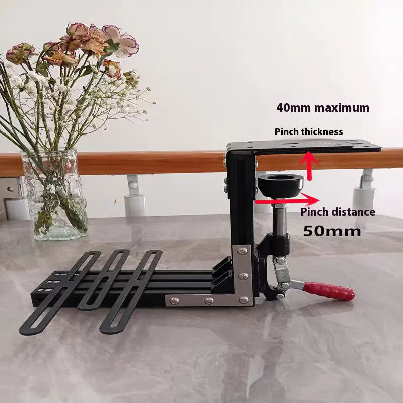 Simulador de carreras, freno de mano y cambio de marchas, accesorio de escritorio, accesorio de liberación rápida en la mesa, puede fijar el freno de mano del cambio de marchas