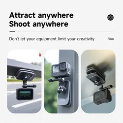 TELESIN mochila magnética correa rotativa 360° para GoPro Insta360 DJI