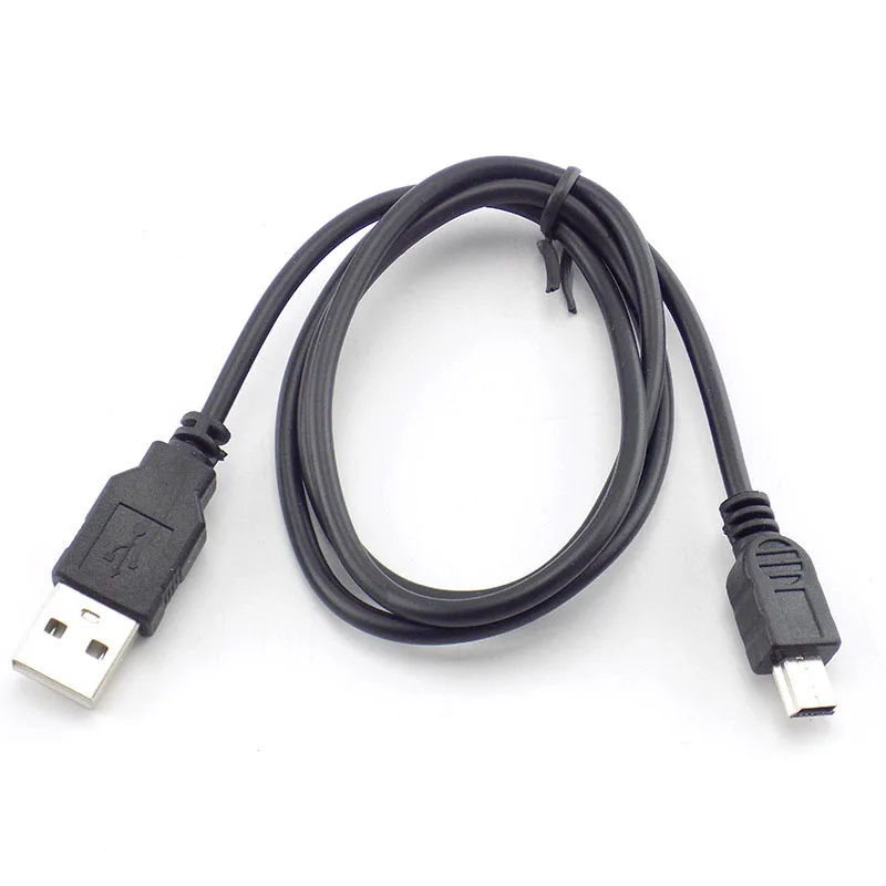 USB2.0 tipo A macho a Mini Cable conector de carga de datos tipo B de 5 pines 480Mbp sincronización Cable de extensión de carga divisor Resolver - imagen 2