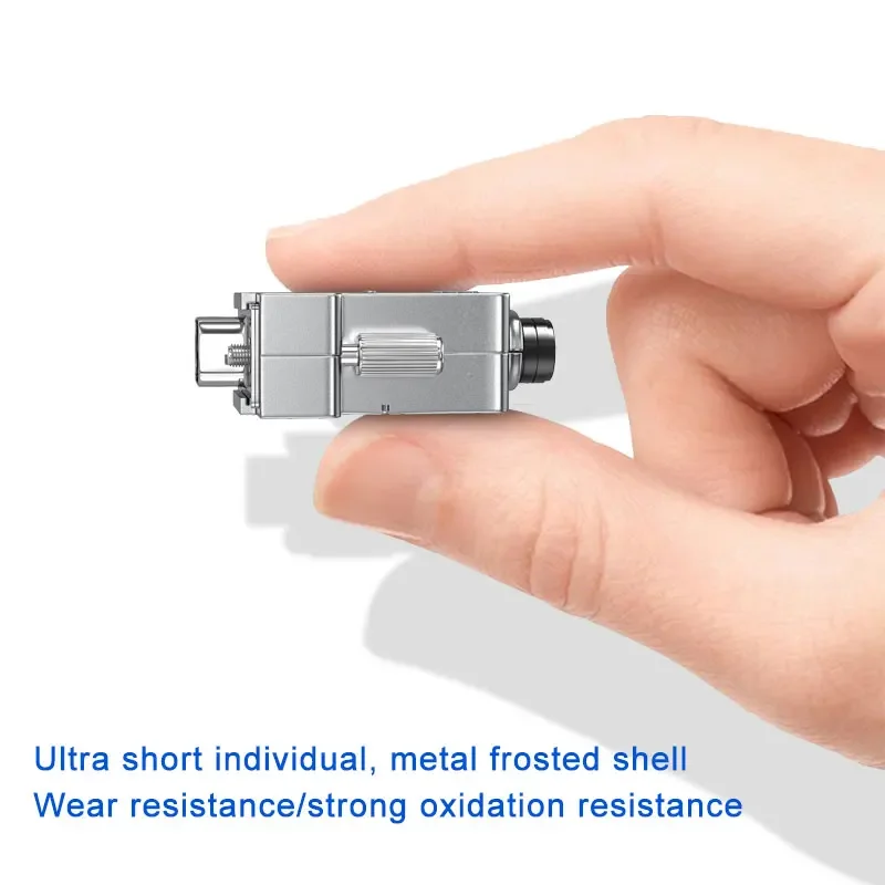 Conector macho hembra DB9 de Metal, Mini enchufe de puerto serie RS232, Pin sólido ultrafino de grado Industrial, enchufe de puerto COM 485 de 9 pines - imagen 4