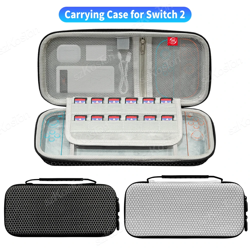 Estuche de transporte de carcasa dura para consola de juegos NS Switch 2, bolsa de almacenamiento portátil para accesorios de juegos Switch2
