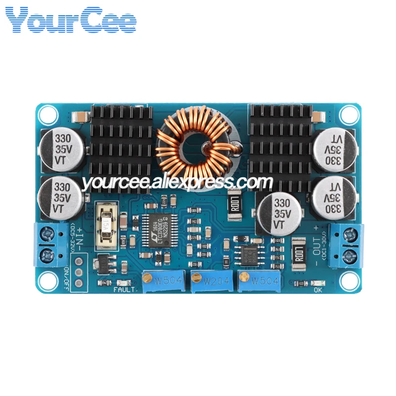 LTC3780 DC-DC regulador reductor automático Boost Buck Board 5-32V a 1V-30V 10A módulo de fuente de alimentación de carga - imagen 3