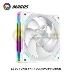 Ventilador Caja Ordenador RGB Silencioso Estilo Clásico Minimalista