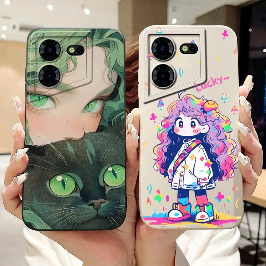 Nueva funda de teléfono impresa para Tecno Pova 5 Pro LH8n / Pova 5 LH7n fundas de silicona suave a prueba de golpes para Tecno Pova5 5Pro 5G - imagen 3