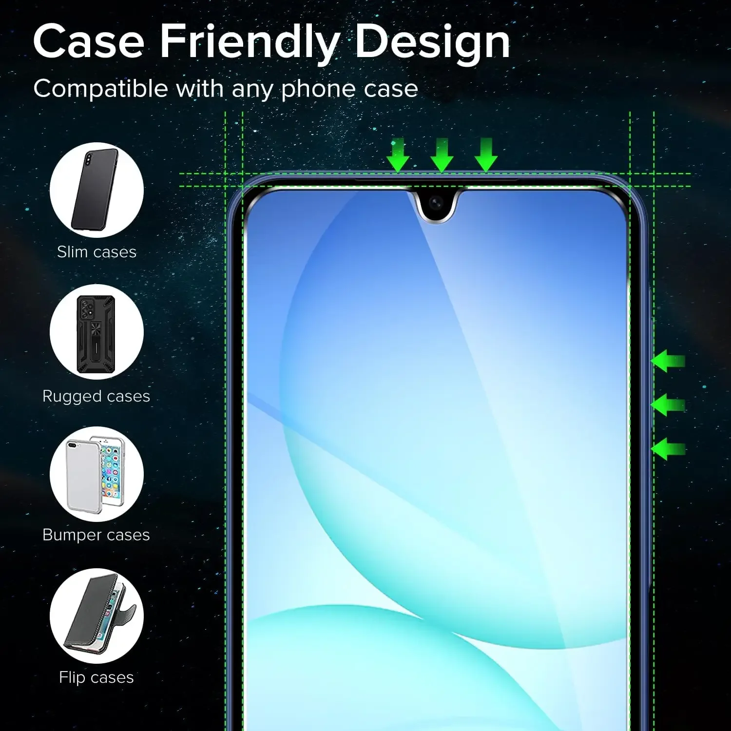 4 Uds Protector de pantalla para Samsung A17 A07 HD vidrio templado para Samsung Galaxy A56 A36 A26 A16 4G 5G A06 película de vidrio - imagen 3