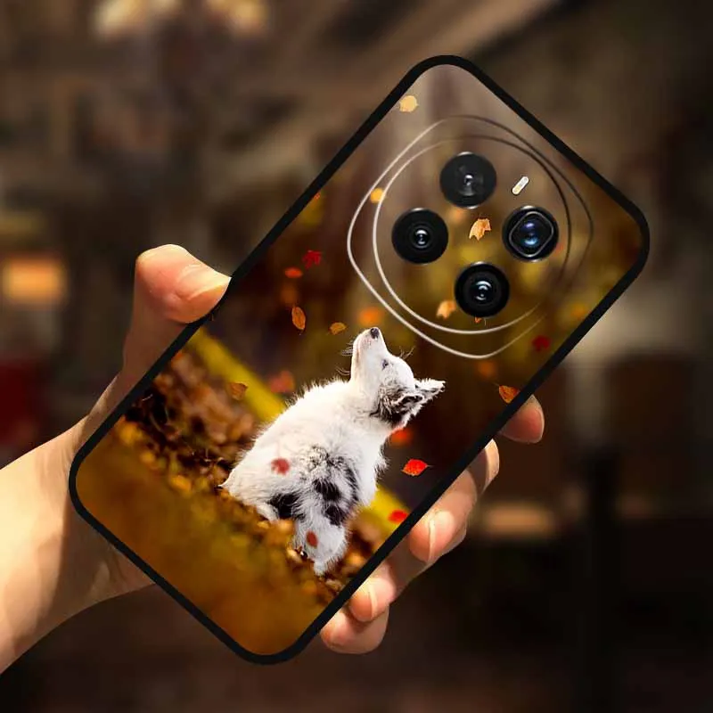 Para Honor Magic 7 funda 7Pro gato pintado colorido borde suave silicona negro Para Honor Magic7 Pro contraportada Magic7 5G Para - imagen 5