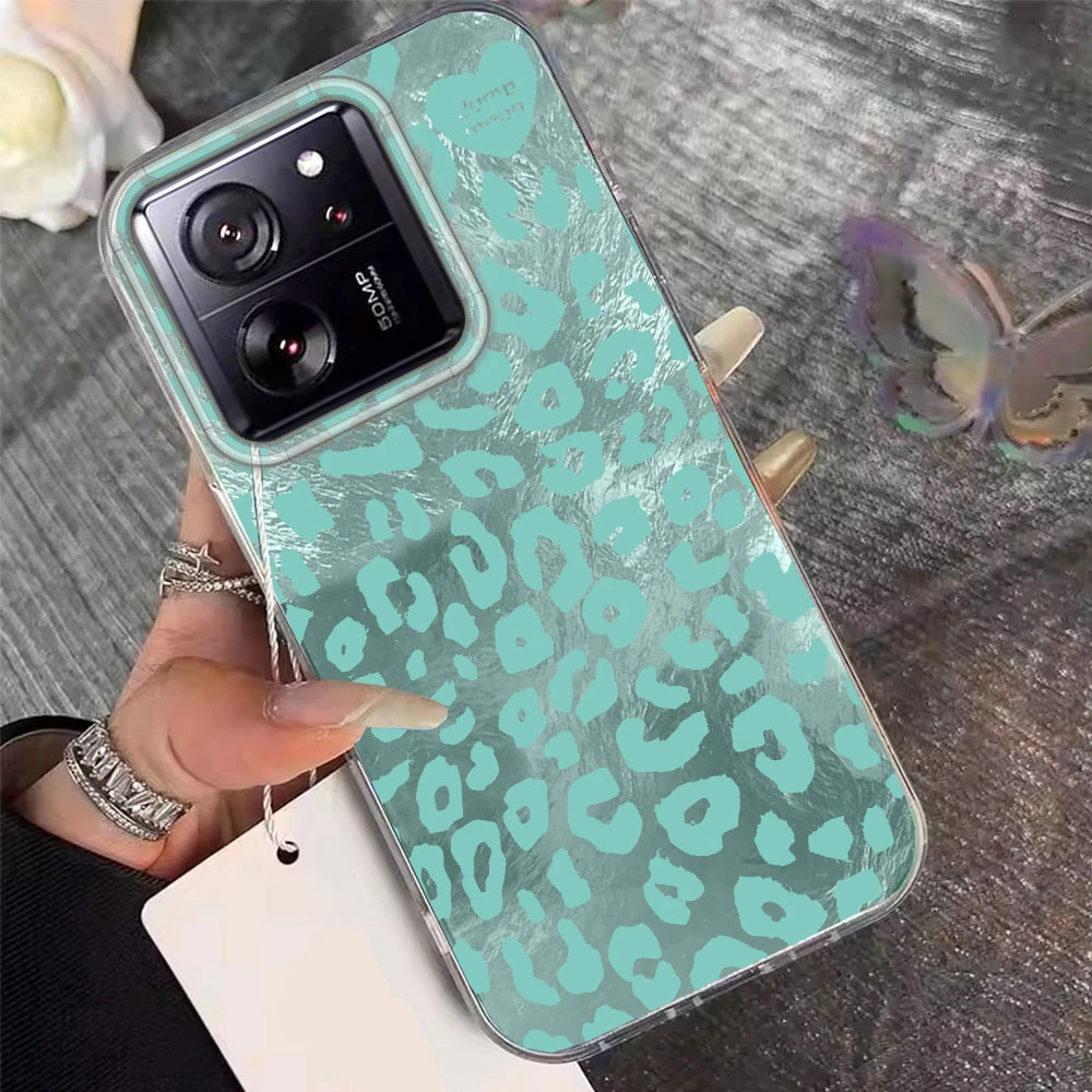 Funda de teléfono con estampado de leopardo blanco Retro para Xiaomi 13T 14T 11 Lite NE Poco X5 M6 Pro X6 X7 X3 Pro NFC C65 C61 M5S TPU - imagen 5