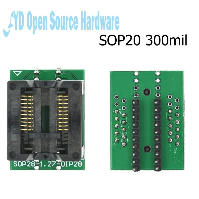 Toma de adaptador SOP8/14/16/18/20/24/28, programador de cuerpo ancho, 150/200/208/300mil, para EZP2010, EZP2013, CH341A, prueba IC - imagen 2