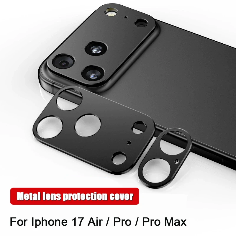 Tapa de lente de cámara completa de Metal, funda protectora para lente, funda protectora de lente de Metal, carcasa impermeable a prueba de caídas para Iphone 17 Serie