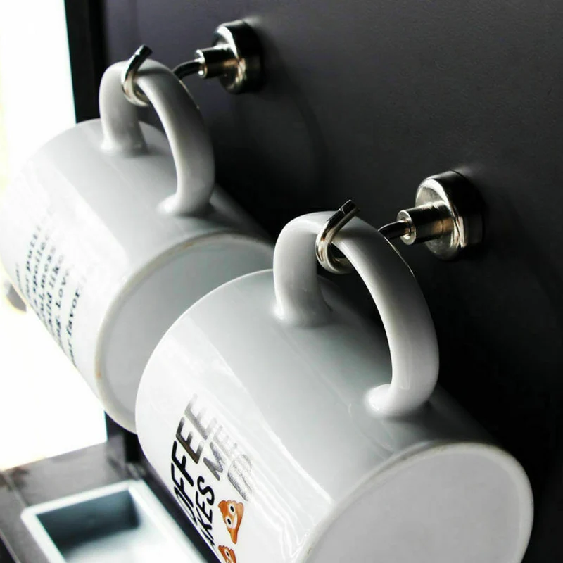 Potente gancho magnético, gancho magnético fuerte, gancho para colgar en la pared, colgador para colgar llaves para organización de almacenamiento de cocina y hogar - imagen 4