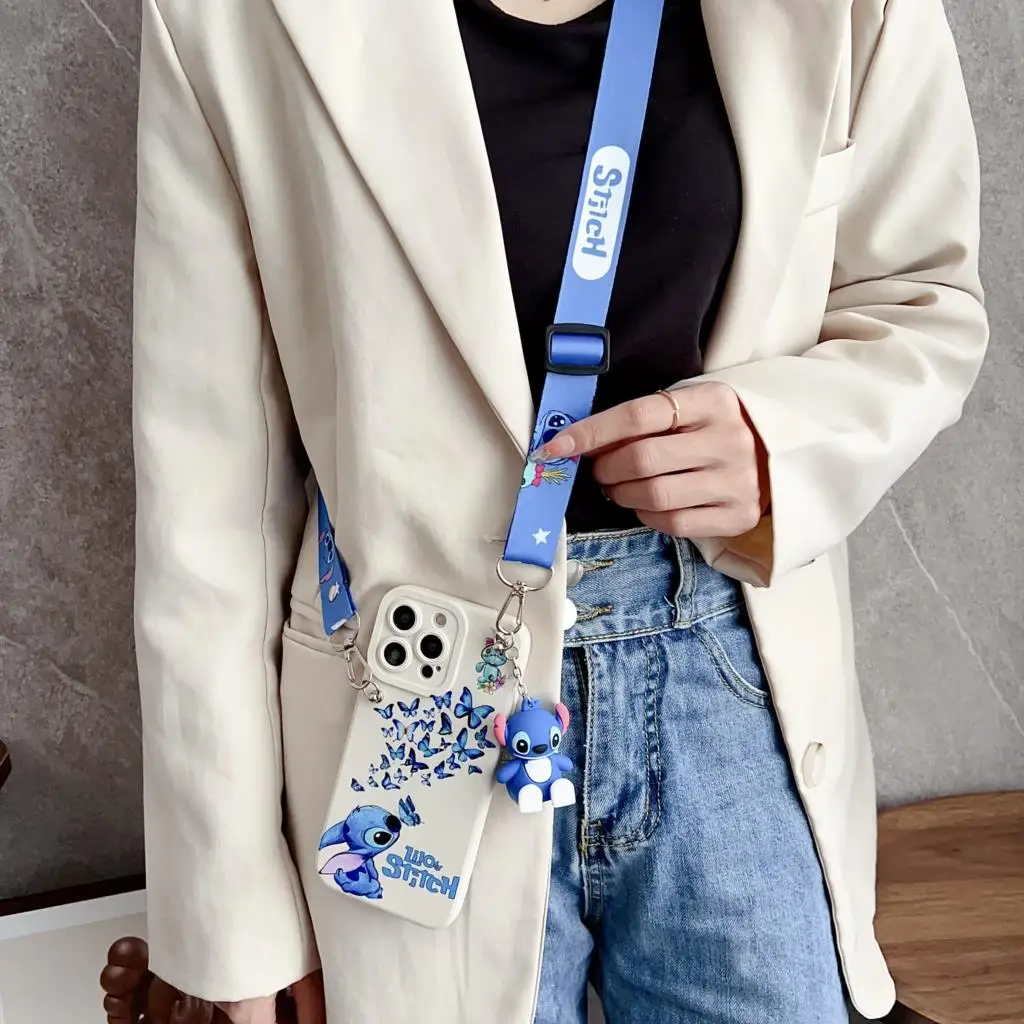 Funda exprés con cuerda de soporte para iPhone 6 6s 7 8 X Xs Max XR 11 12 13 14 15 16 Pro SE Max - imagen 5