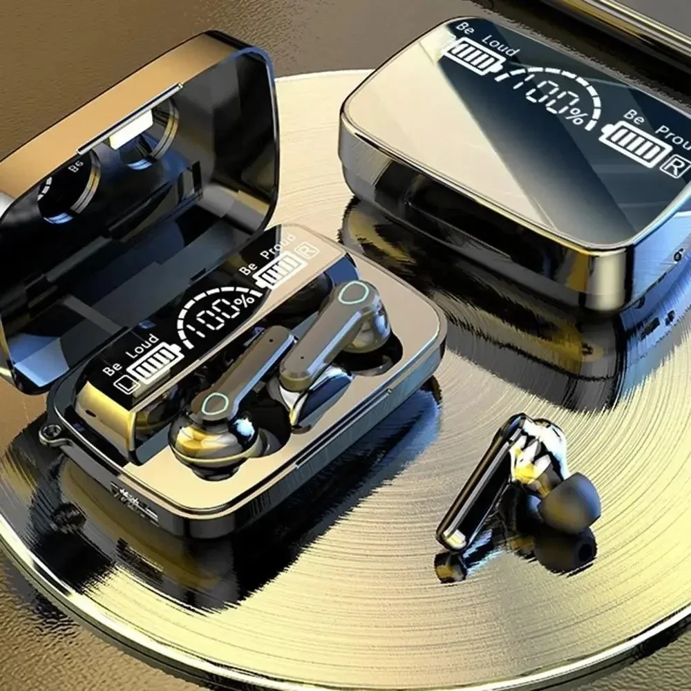 Auriculares Bluetooth inalámbricos Tws soporte para juegos con cancelación de ruido táctil Mini banco de energía de emergencia auriculares M19 - imagen 2