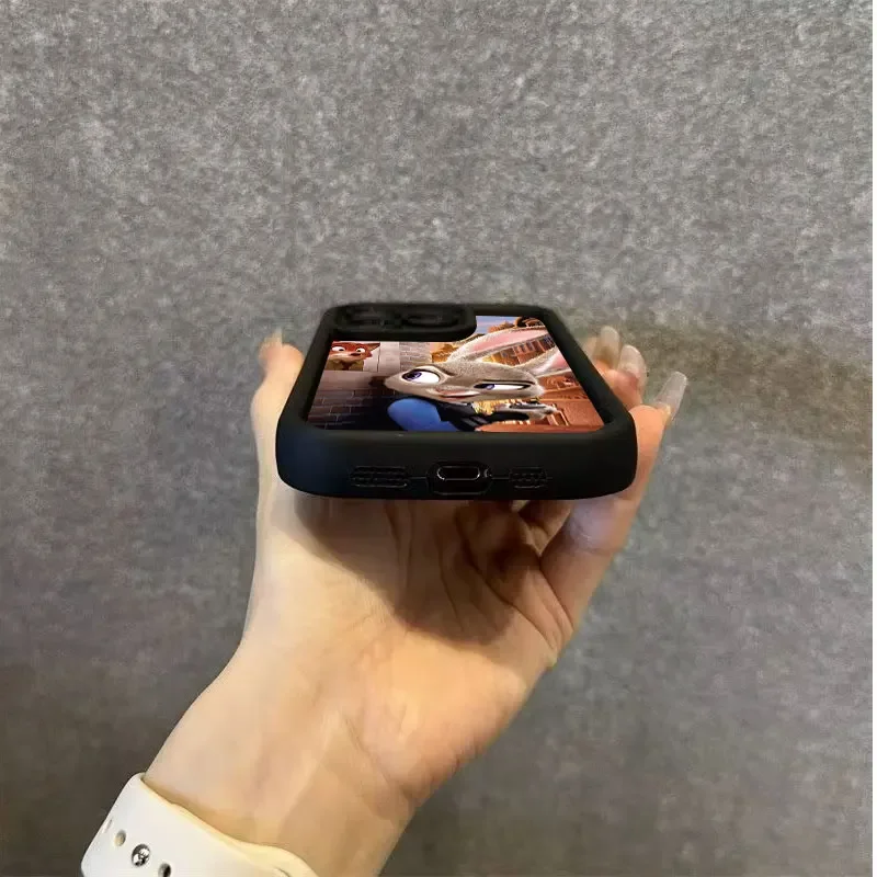 Funda de silicona suave para teléfono, carcasa de dibujos animados de Anime Zootopia, Judi, Nick Rabbit, policía, iPhone 16, 15, 14, 13, 12, 11Pro, Max, X, XR, XS, Max, SE2 - imagen 5