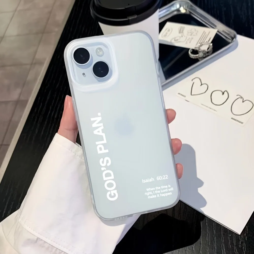 Funda de teléfono suave esmerilada con letras de nicho minimalista para iPhone 17 16 15 Pro Max 14 13 12 11 7 8 Plus 17 Air XS X XR 13 12 Mini - imagen 5