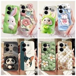 Funda Silicona Antigolpes para Tecno Camon 20 Pro – Diseño Panda Conejo Divertido