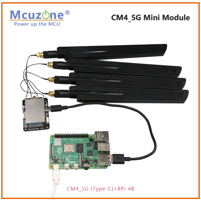 Mini placa CM4 5G, compatible con sistema operativo RPi, Ubuntu, Openwrt, FM160 RM500U RM520N RM530N, RPi 4B - imagen 5