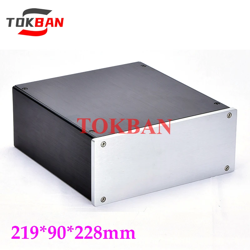 Tokban JC229 219*90*228mm todo de aluminio preamplificador HIFI chasis carcasa DIY amplificador Audio carcasa