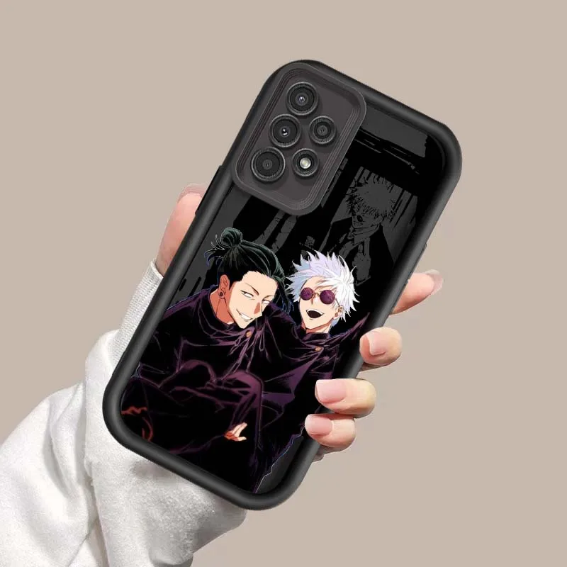 Funda Gojo y Geto para Samsung Galaxy A73 A72 A71 A56 A55 A35 A25 A54 A53 A52 A51 A32 funda de teléfono con escalera ocular - imagen 4