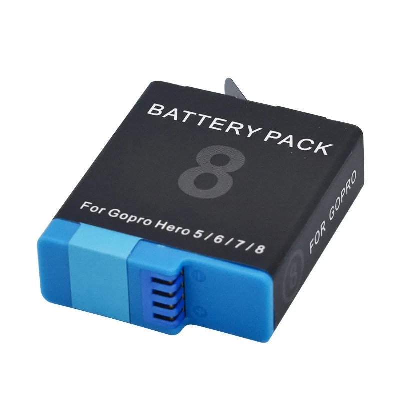 Batería de 1680mAh para GoPro Hero 8, 7, 6, 5, paquete de batería de iones de litio, almacenamiento de batería de cámara de movimiento para baterías recargables GoPro Hero8 - imagen 3