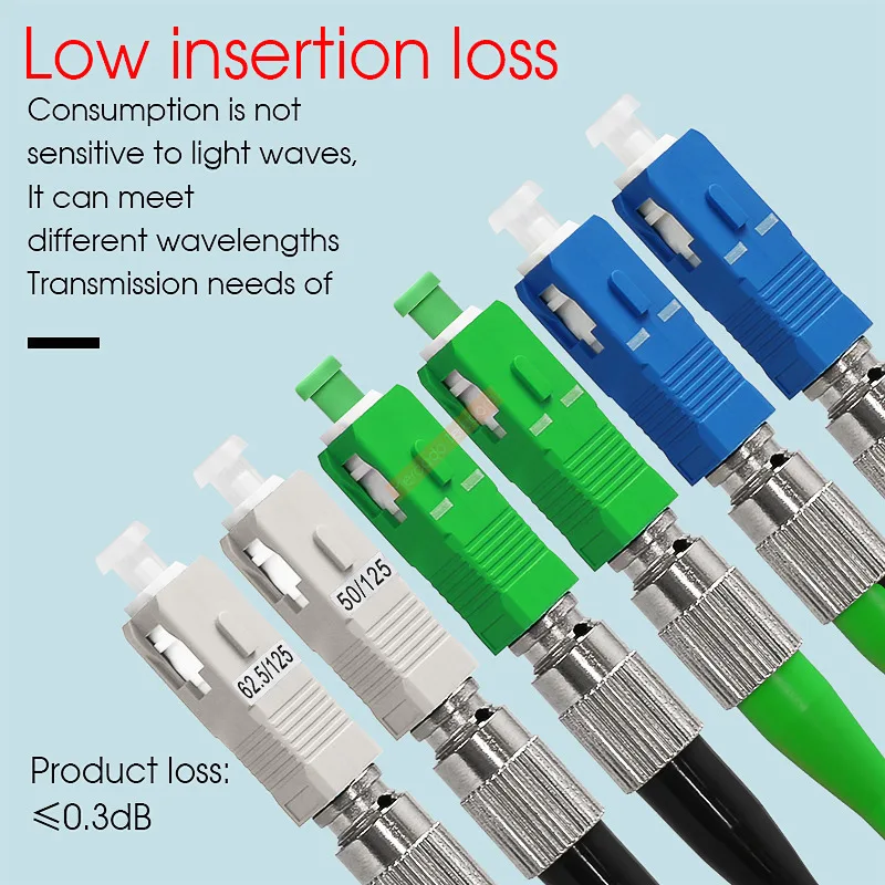 Adaptador de fibra óptica, acoplador de brida de junta de conversión, modo único FC hembra-SC, SC-FC macho - imagen 3