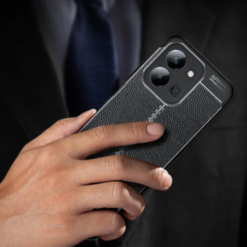 Para Redmi 15C funda Xiaomi Redmi 15C Capas armadura teléfono parachoques trasero a prueba de golpes TPU diseño de cuero suave para Fundas Redmi 15C - imagen 4