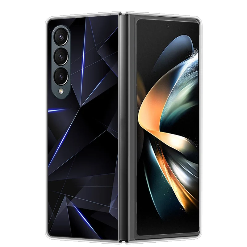 Para Samsung Z Fold 5 funda bonita de moda dura transparente para teléfono Samsung Galaxy Z Fold5 5G ZFold 4 6 5G carcasa protectora ZFold6 - imagen 3