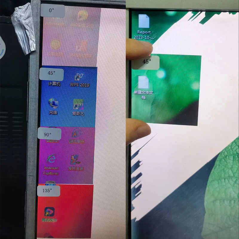 Película polarizadora, herramienta de prueba de ángulo de 0/45/90/135 grados para pantalla LCD/LED, reparación de pantalla en blanco, reemplazo de polarizador de pantalla de 5x5cm - imagen 2