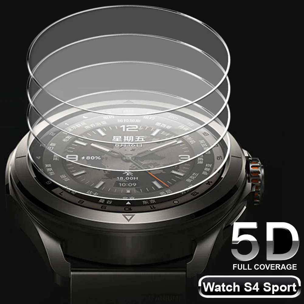 Protectores de pantalla de vidrio templado para reloj inteligente Xiaomi S4, películas protectoras HD antiarañazos para Mi Watch S4 Sport