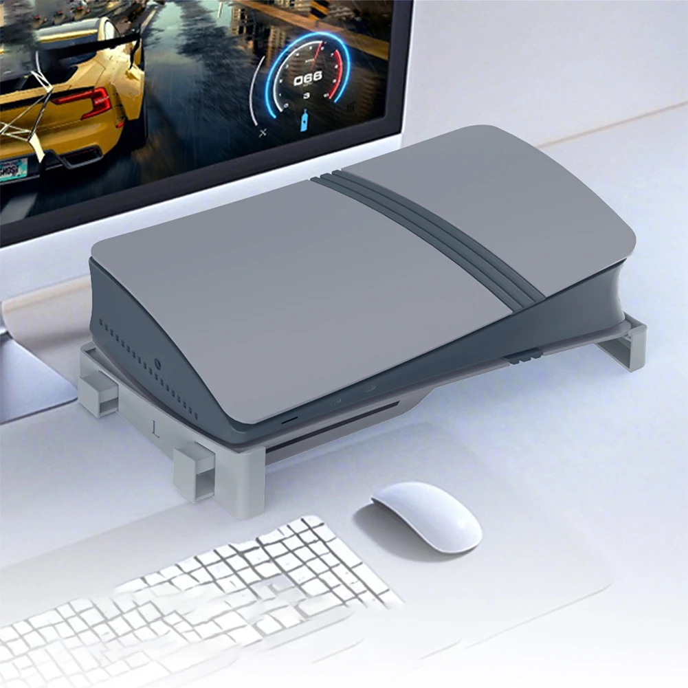 Soporte de consola Horizontal, Base de consola de juegos, estante de almacenamiento de Host para PS5/PS5, edición Digital delgada y edición de disco - imagen 2