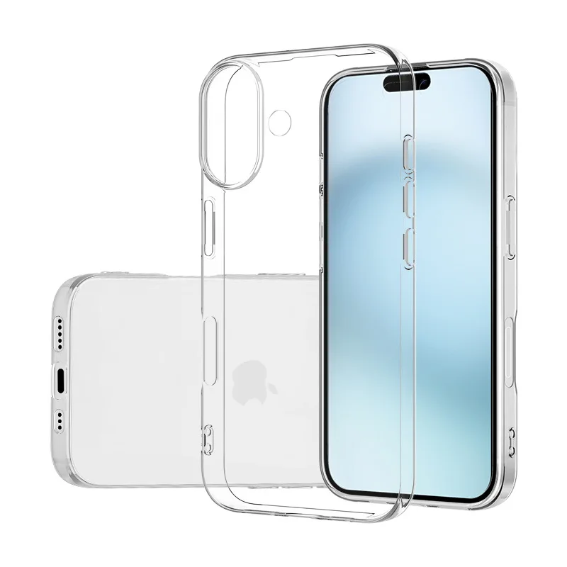 Funda transparente ultrafina de TPU para iphone 16 Pro Max Plus 16e, funda protectora de silicona transparente y suave - imagen 4