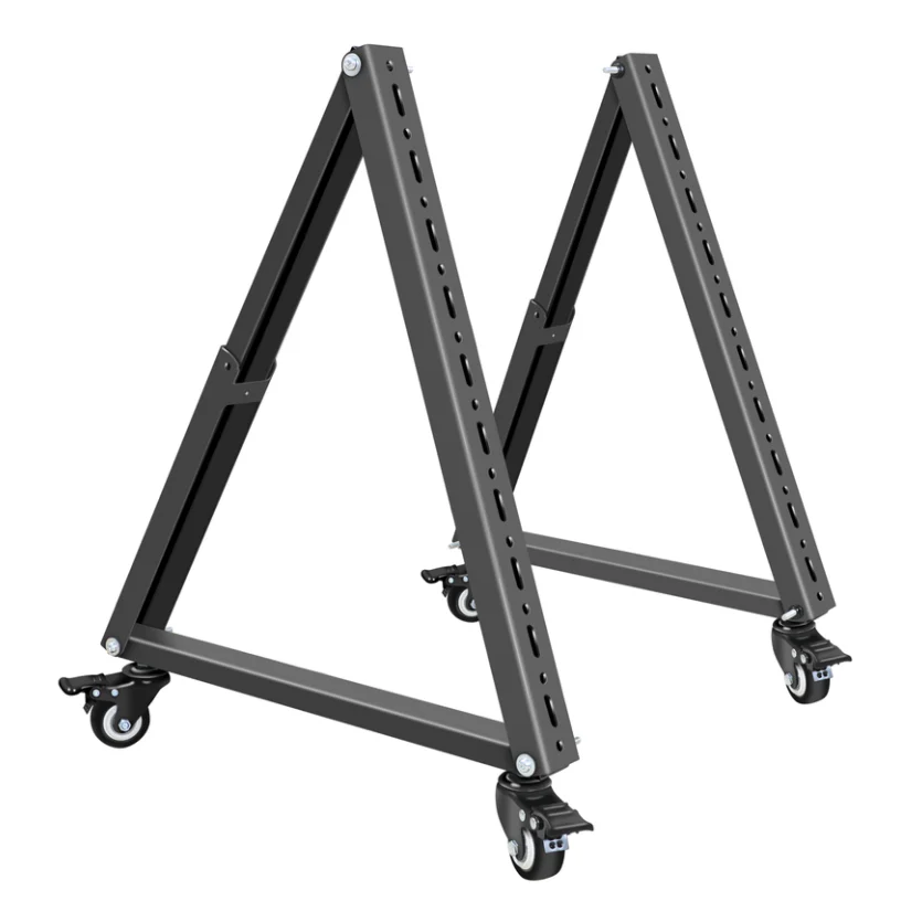 HILLPORT Carrito de TV Soporte de TV ajustable en ángulo móvil con ruedas para LED de 32-70 pulgadas, Soporte plano curvo LCD Soporte de TV Mesa SC5100 - imagen 2