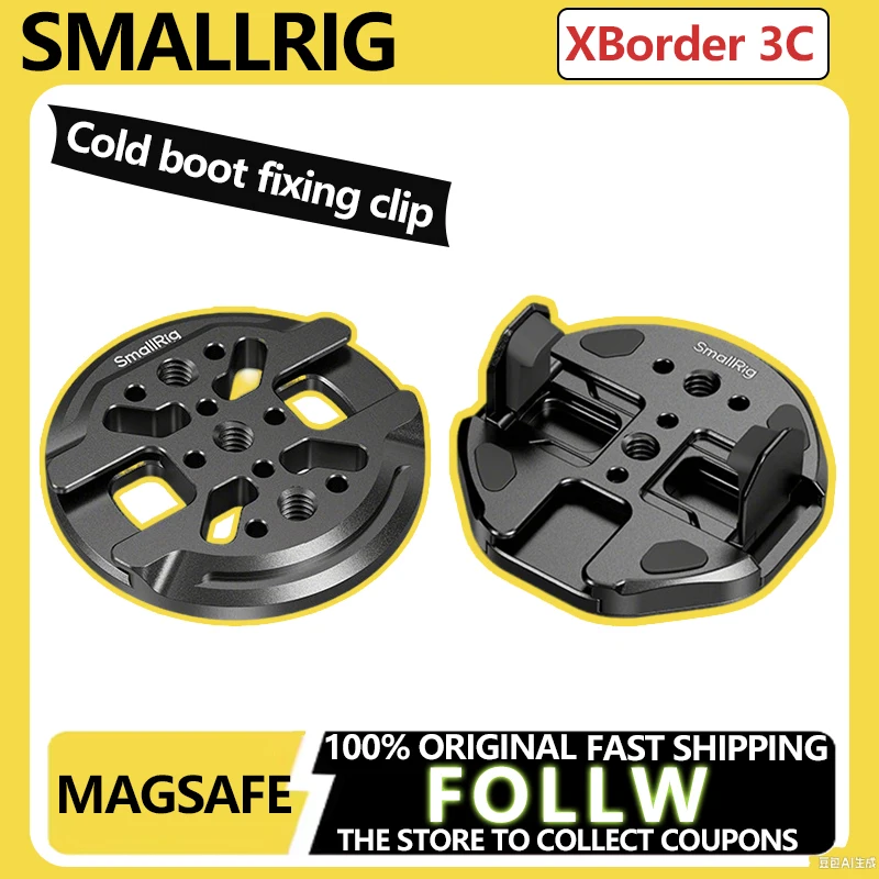 Soporte SSD magnético SmallRig para MagSafe, abrazadera de teléfono acoplable para SSD externo para Samsung SanDisk para accesorios cruciales