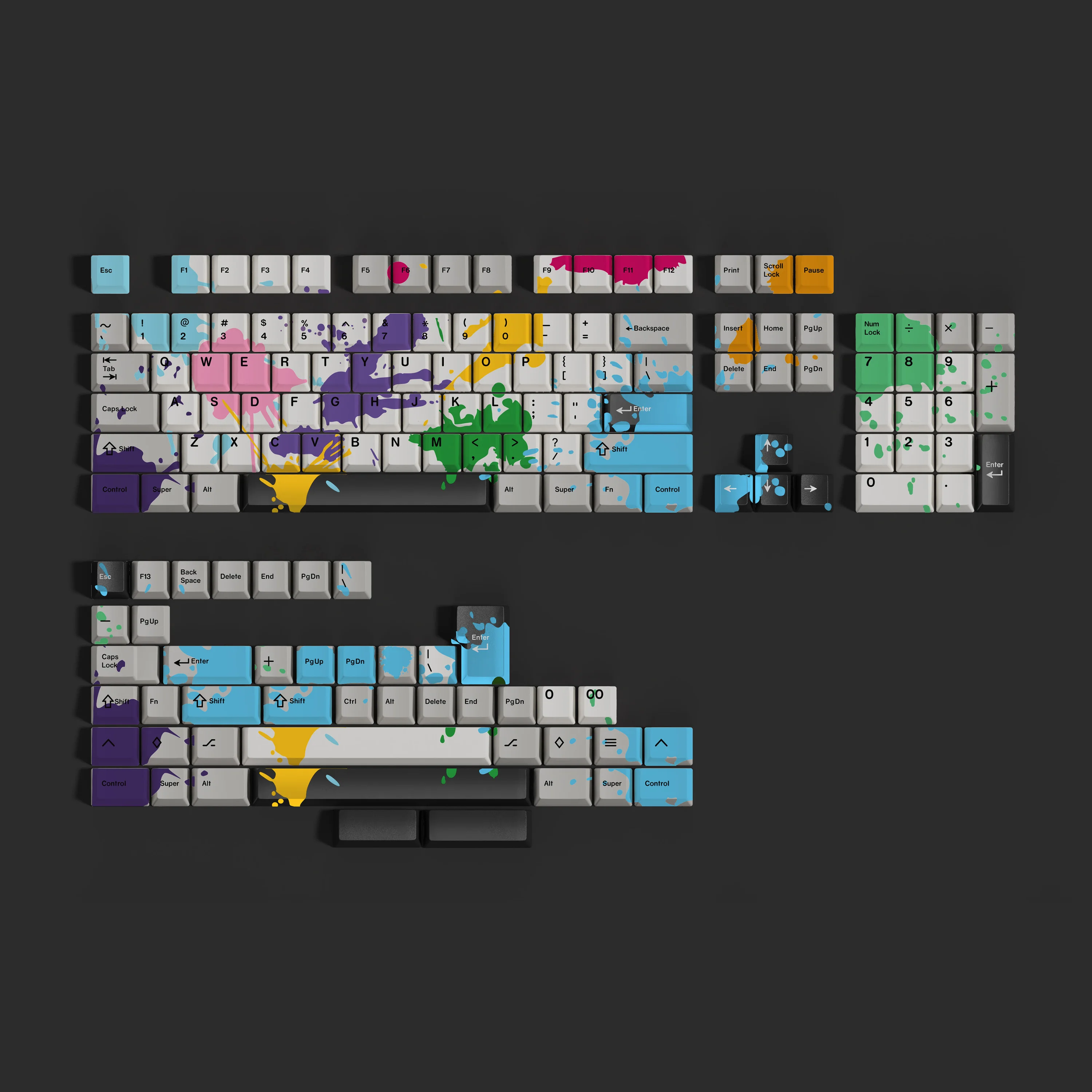 Teclas GMK Zombies 149 teclas Material PBT perfil Cherry DYE-SUB para teclado mecánico MX Switch 61/64/68/75/84/87/98/104/108