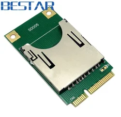 Mini PCI-E Express pcie pci express pci-express a SD SDHC MMC Adaptador de memoria Lector convertidor de tarjetas