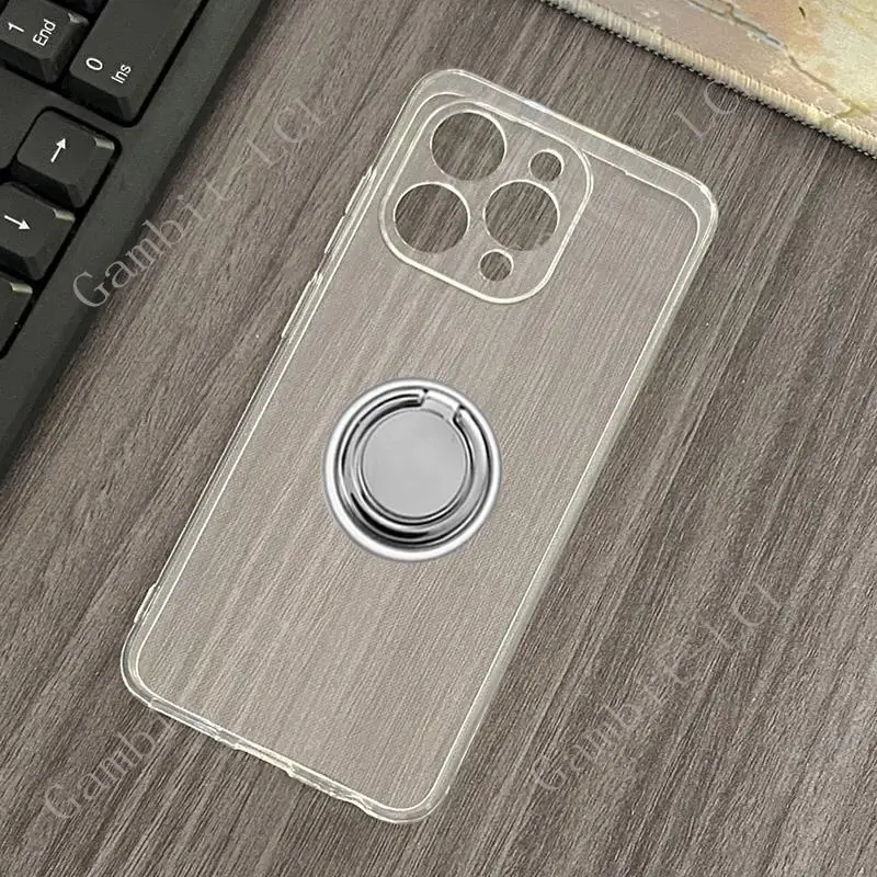 Soporte de anillo trasero para Doogee N55 Pro Plus N55Plus N55Pro 6,56 "2024, funda de teléfono de silicona suave TPU Original a prueba de golpes - imagen 2