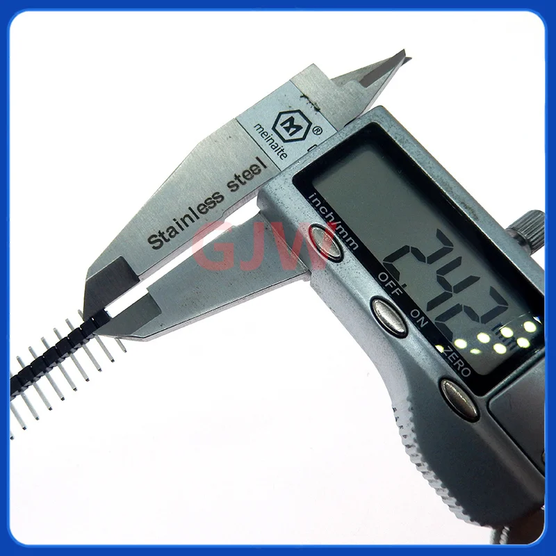 10 Uds 10 pares 40 pines 1x40 fila única macho y hembra 2,54 cabezal de Pin rompible PCB JST tira de conector para Arduino negro - imagen 4