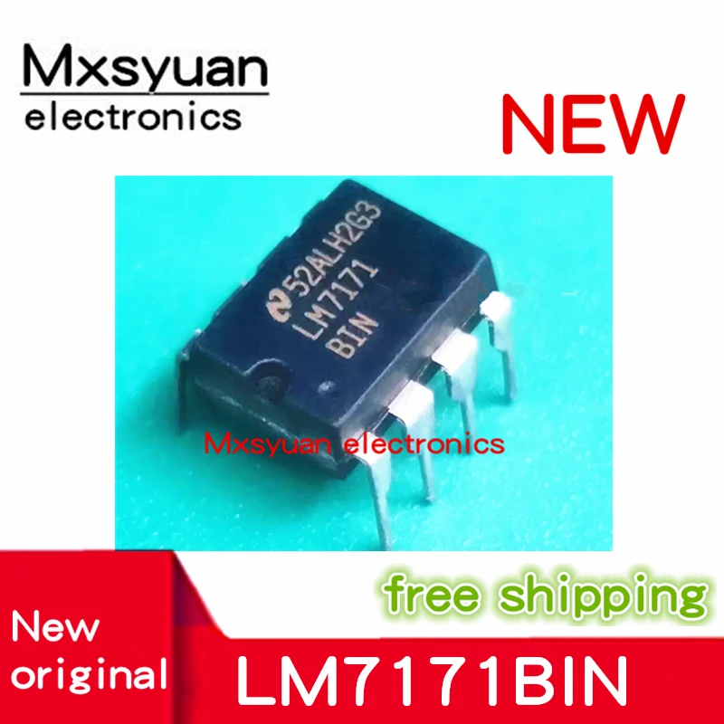 LM7171BIN LM7171 DIP-8 LM7171IN DIP 100% nuevo stock original, lote de 5 uds.-20 Uds.